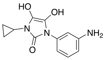1-(3-Aminophenyl)-3-cyclopropyl-4,5-dihydroxy-2,3-dihydro-1H-imidazol-2-one