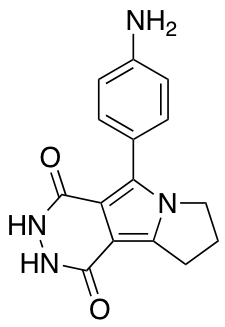 5-(4-Aminophenyl)-1H,2H,3H,4H,7H,8H,9H-pyridazino[4,5-a]pyrrolizine-1,4-dione