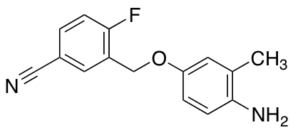 3-(4-Amino-3-methylphenoxymethyl)-4-fluorobenzonitrile