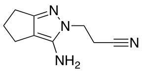 3-[3-amino-5,6-dihydrocyclopenta[c]pyrazol-2(4H)-yl]propanenitrile