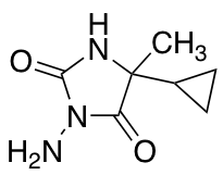 3-amino-5-cyclopropyl-5-methylimidazolidine-2,4-dione