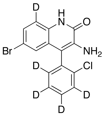 3-Amino-6-bromo-4-(2-chlorophenyl)-2(1H)-quinolinone-d5
