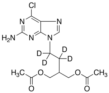 9-(4-Acetoxy-3-acetoxymethylbutyl)-2-amino-6-chloropurine-d4