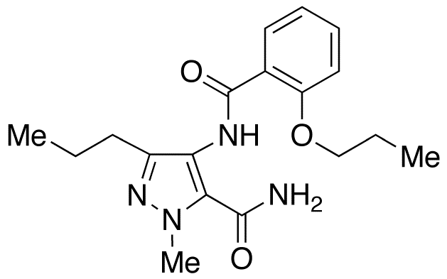 3-[[[5-(Aminocarbonyl)-1-methyl-3-propyl-1H-pyrazol-4-yl]amino]carbonyl]-4-propoxybenzene