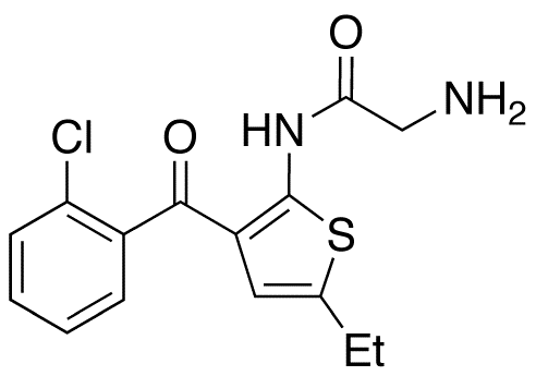 2-Amino-N-[3-(2-chlorobenzoyl)-5-ethyl-2-thienyl]-acetamide
