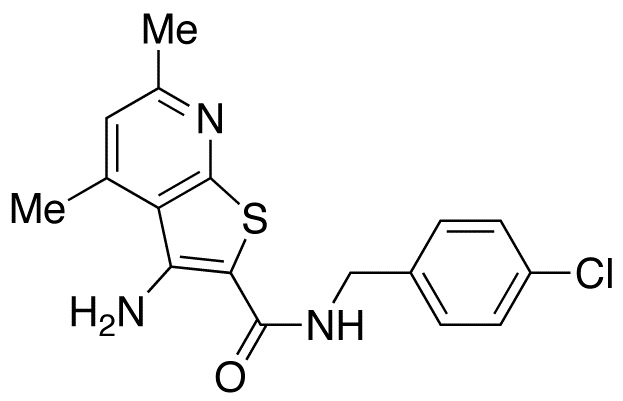 3-Amino-N-[(4-chlorophenyl)methyl]-4,6-dimethylthieno[2,3-b]pyridine-2-carboxamide