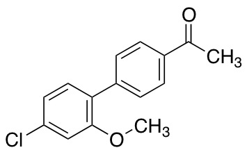 4-Acetyl-4’-chloro-2’-methoxybiphenyl)
