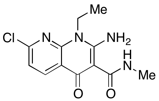 2-​Amino-​7-​chloro-​1-​ethyl-​N-​methyl-​4-​oxo-​1,​4-​dihydro-​1,​8-​naphthyridine-​3-​carboxamide