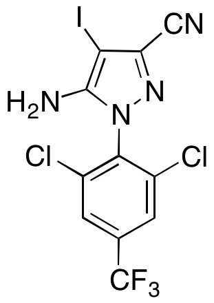 5-Amino-3-cyano-4-iodo-1-[2,6-dichloro-4-(trifluoromethyl)phenyl]pyrazole