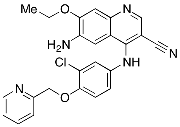 6-Amino-4-((3-chloro-4-(pyridin-2-ylmethoxy)phenyl)amino)-7-ethoxyquinoline-3-carbonitrile