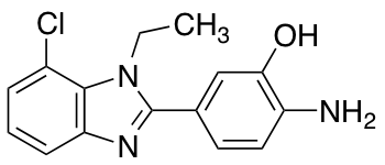 2-Amino-5-(7-chloro-1-ethyl-1H-1,3-benzodiazol-2-yl)phenol