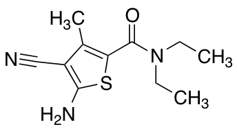 5-Amino-4-cyano-N,N-diethyl-3-methylthiophene-2-carboxamide