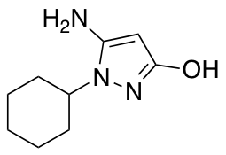 5-amino-1-cyclohexyl-1,2-dihydro-3H-pyrazol-3-one