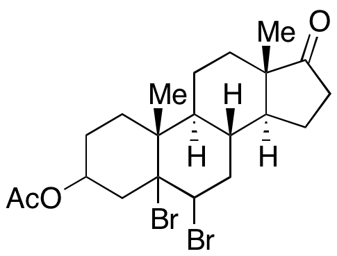 3-Acetoxy-5,6-dibromoandrostan-17-one
