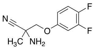 2-amino-3-(3,4-difluorophenoxy)-2-methylpropanenitrile