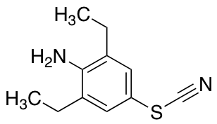 [(4-amino-3,5-diethylphenyl)sulfanyl]formonitrile