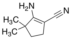 2-amino-3,3-dimethylcyclopent-1-ene-1-carbonitrile