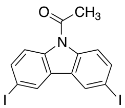 9-Acetyl-3,6-diiodocarbazole