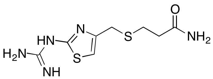 3-[[[2-[(Aminoiminomethyl)amino]-4-thiazolyl]methyl]thio]propanamide