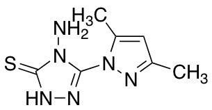 4-amino-5-(3,5-dimethyl-1H-pyrazol-1-yl)-4H-1,2,4-triazole-3-thiol