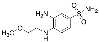 3-Amino-4-[(2-methoxyethyl)amino]benzene-1-sulfonamide