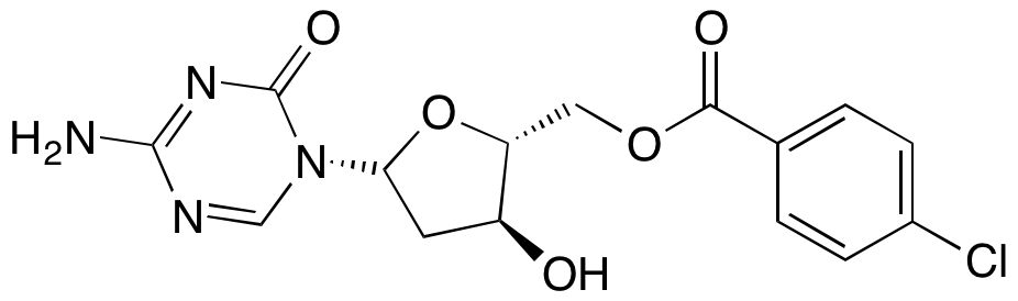 4-Amino-1-[5-O-(4-chlorobenzoyl)-2-deoxy-β-D-erythro-pentofuranosyl]-1,3,5-triazin-2(1H)-one