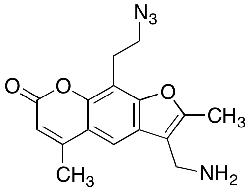 3-(Aminomethyl)-9-(2-azidoethyl)-2,5-dimethyl-7H-furo[3,2-g][1]benzopyran-7-one