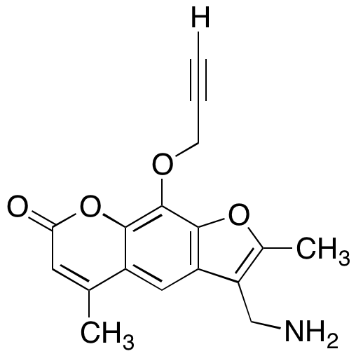 3-(Aminomethyl)-2,5-dimethyl-9-(prop-2-yn-1-yloxy)-7H-furo[3,2-g][1]benzopyran-7-one