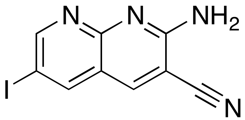 2-Amino-6-iodo-[1,8]naphthyridine-3-carbonitrile