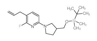 3-Allyl-6-(3-((tert-butyldimethylsilyloxy)methyl)-pyrrolidin-1-yl)-2-fluoropyridine