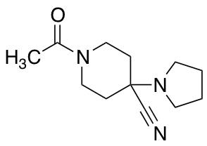 1-Acetyl-4-pyrrolidin-1-ylpiperidine-4-carbonitrile