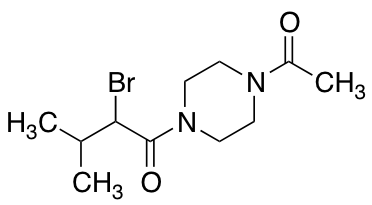 1-(4-Acetylpiperazin-1-yl)-2-bromo-3-methylbutan-1-one