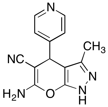 6-Amino-3-methyl-4-(4-pyridinyl)-1,4-dihydropyrano[2,3-c]pyrazole-5-carbonitrile