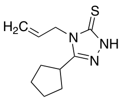 4-Allyl-5-cyclopentyl-4H-1,2,4-triazole-3-thiol