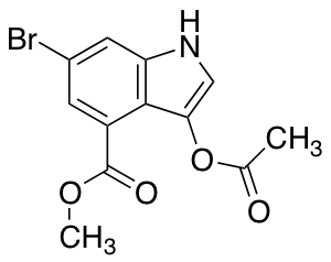 3-Acetoxy-6-bromo-indole-4-methylcarboxylate