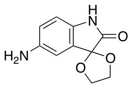 5’-Aminospiro[1,3-dioxolane-2,3’-indol]-2’(1’H)-one