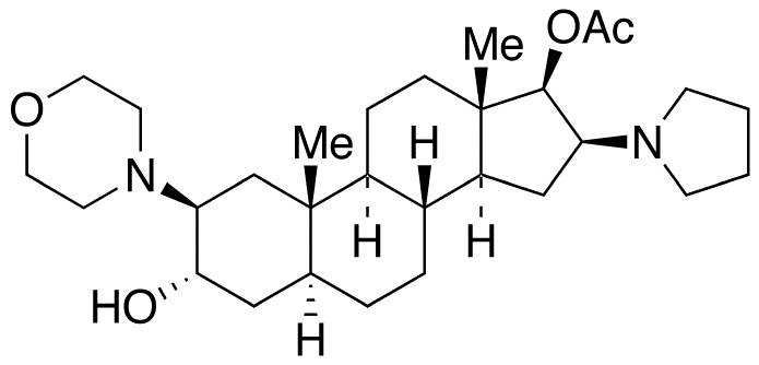 (2β,3α,5α,16β,17β)-17-Acetoxy-3-hydroxy-2-(4-morpholinyl)-16-(1-pyrrolidinyl)androstane