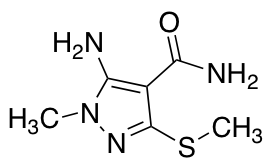 5-Amino-1-methyl-3-(methylsulfanyl)-1H-pyrazole-4-carboxamide