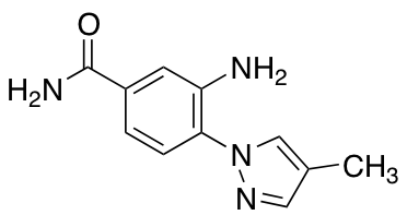 3-Amino-4-(4-methyl-1H-pyrazol-1-yl)benzamide