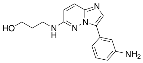 3-{[3-(3-Aminophenyl)imidazo[1,2-b]pyridazin-6-yl]amino}propan-1-ol