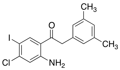 1-(2-amino-4-chloro-5-iodo-phenyl)-2-(3,5-dimethyl-phenyl)-ethanone1