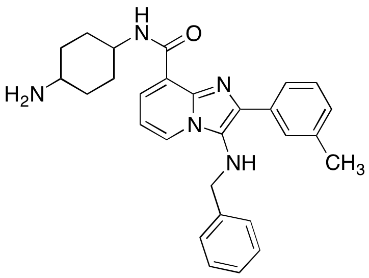 N-(4-aminocyclohexyl)-2-(3-methylphenyl)-3-[(phenylmethyl)amino]imidazo[1,2-a]pyridine-8-carboxamide