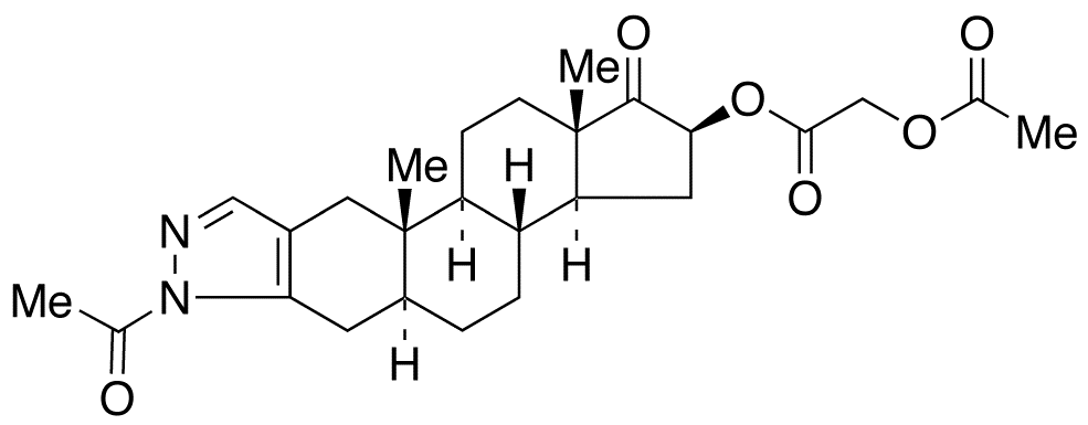 (5α,16β)-N-Acetyl-16-[2-(acetyloxy)acetyloxy)-2’H-androst-2-eno[3,2-c]pyrazol-17-one