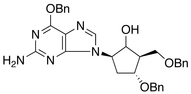 (2R,3R,5R)-5-[2-Amino-6-(phenylmethoxy)-9H-purin-9-yl]-3-(phenylmethoxy)-2-[(phenylmethoxy)methyl]-cyclopentanol