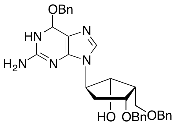 (1R,2S,3R,5R)-5-(2-Amino-6-(benzyloxy)-1H-purin-9(6H)-yl)-3-(benzyloxy)-2-((benzyloxy)methyl)cyclopentanol