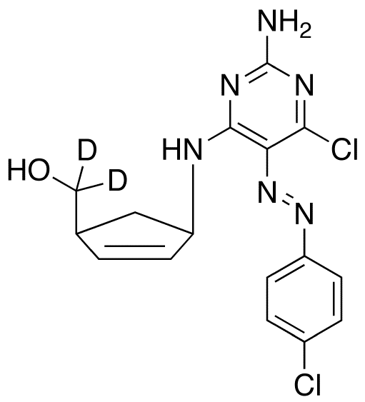 (1R,4S)-rel-4-[[2-Amino-6-chloro-5-[(4-chlorophenyl)azo]-4-pyrimidinyl]amino]-2-cyclopentene-1-methanol-d2