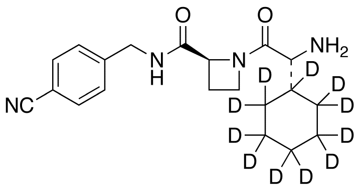 1-((2R)-2-Amino-2-cyclohexylacetyl)-N-(4’-cyanobenzyl)-2-L-azetidinecarboxamide-d11