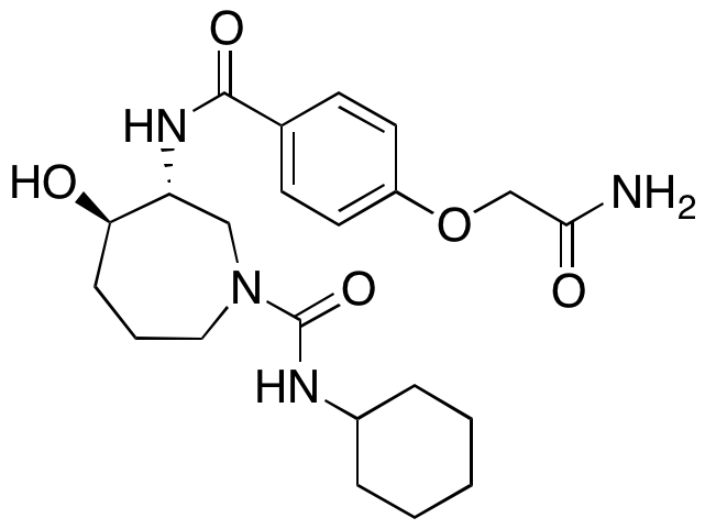 (3R,4R)-3-[[4-(2-Amino-2-oxoethoxy)benzoyl]amino]-N-cyclohexylhexahydro-4-hydroxy-1H-azepine-1-carboxamide