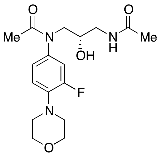 (S)-N-(Acetamido-2-hydroxypropyl)-N-(3-fluoro-4-morpholinophenyl)acetamide