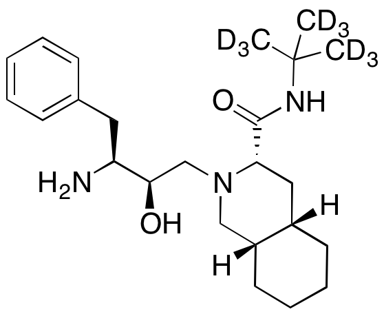 (3S,4aS,8aS)-2-[(2R,3S)-3-Amino-2-hydroxy-4-phenylbutyl]-N-(1,1-dimethylethyl)decahydro-3-isoquinolinecarboxamide-d9